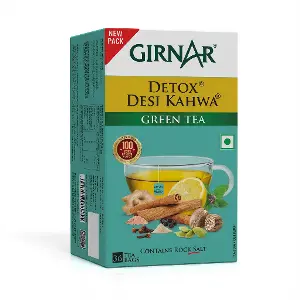 Girnar Detox Kahwa Green tea (36 TeaBags) (24x90g)