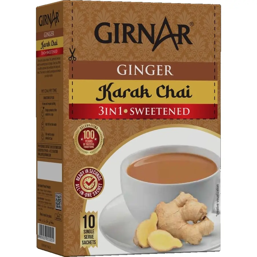 Girnar Ginger Premix 3in1 (10 Sachets) (140gx36)