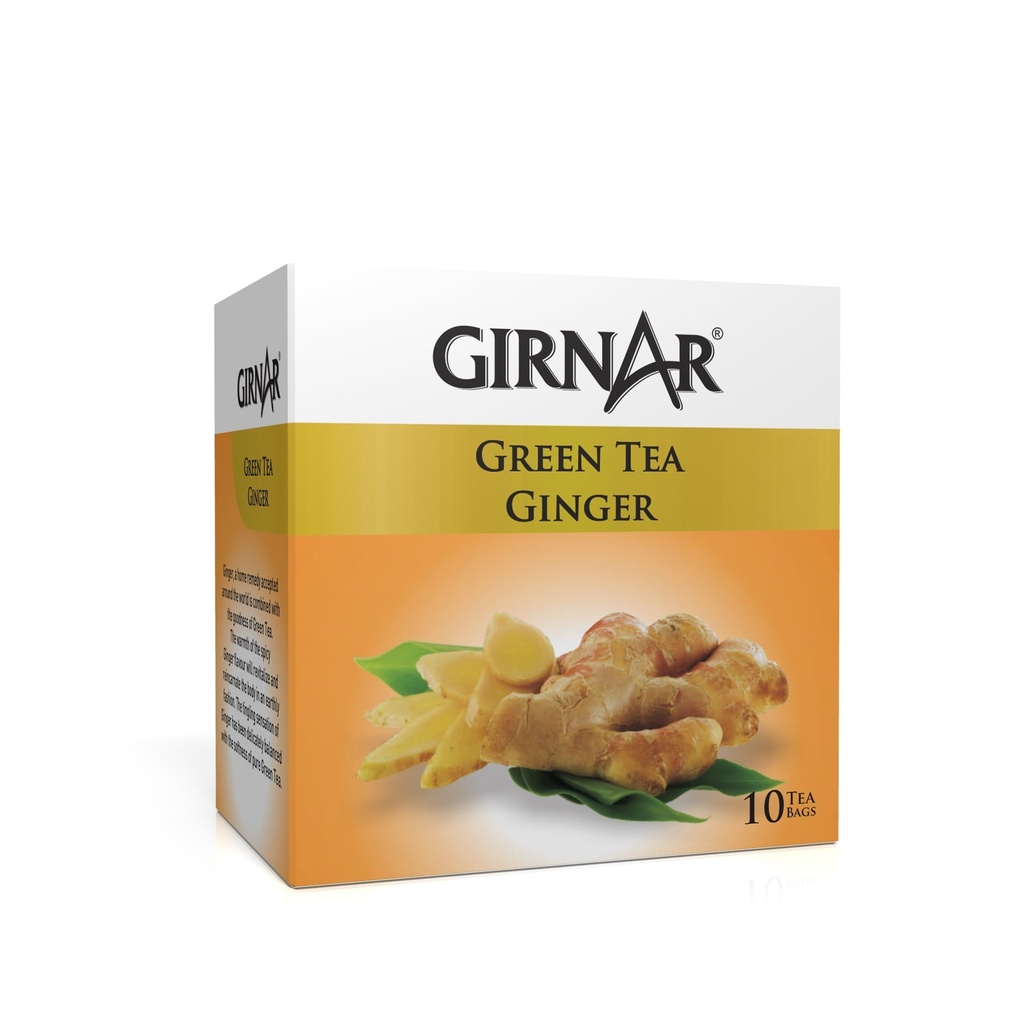 Girnar Green Tea Ginger(10 TeaBags)(12x12g)