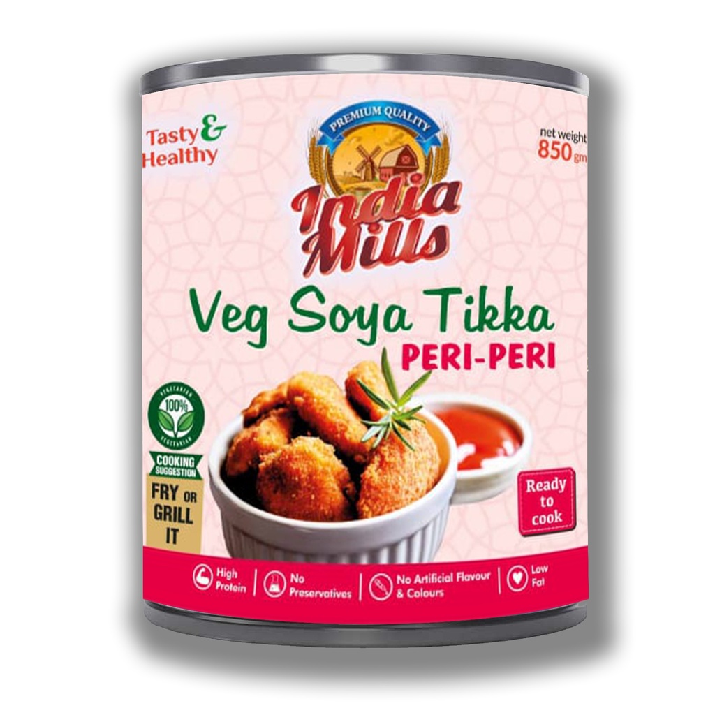 INDIA MILLS Soya Tikka Peri-Peri (12x850g)