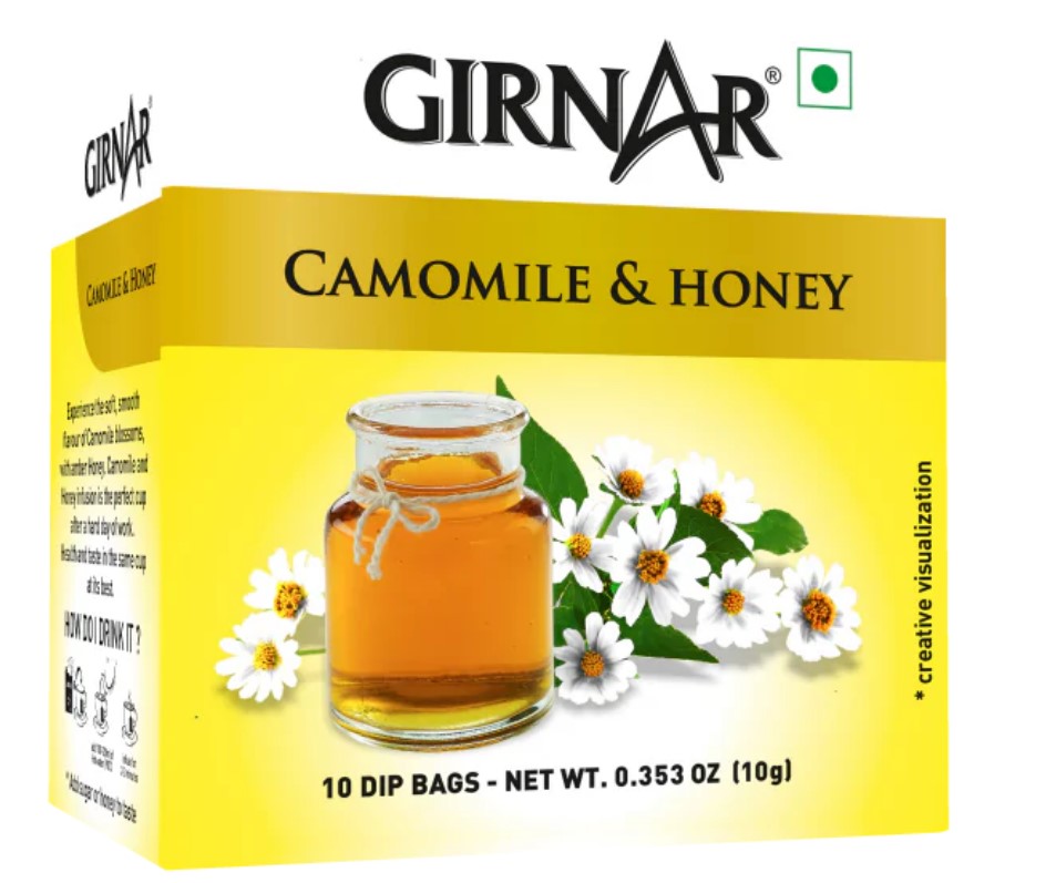 Girnar Camomile Tea Honey Infusion(10 TeaBags)(24x10g)