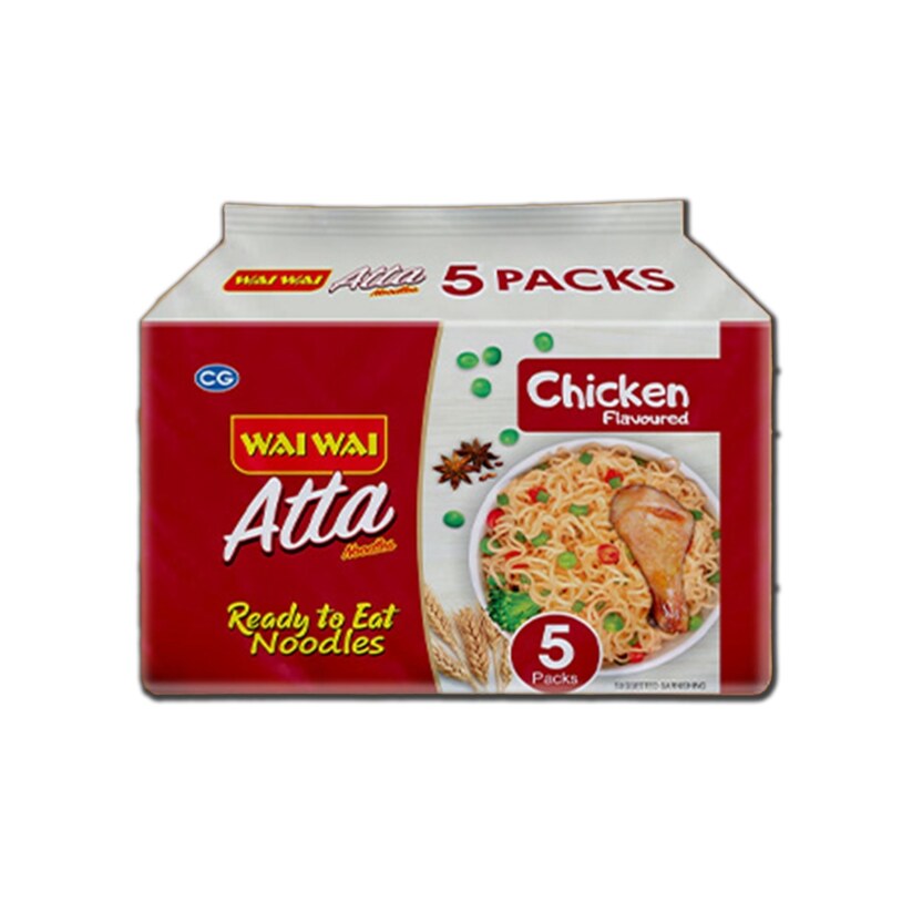 Wai Wai Atta Chicken Flavour(12x5x75Gm)