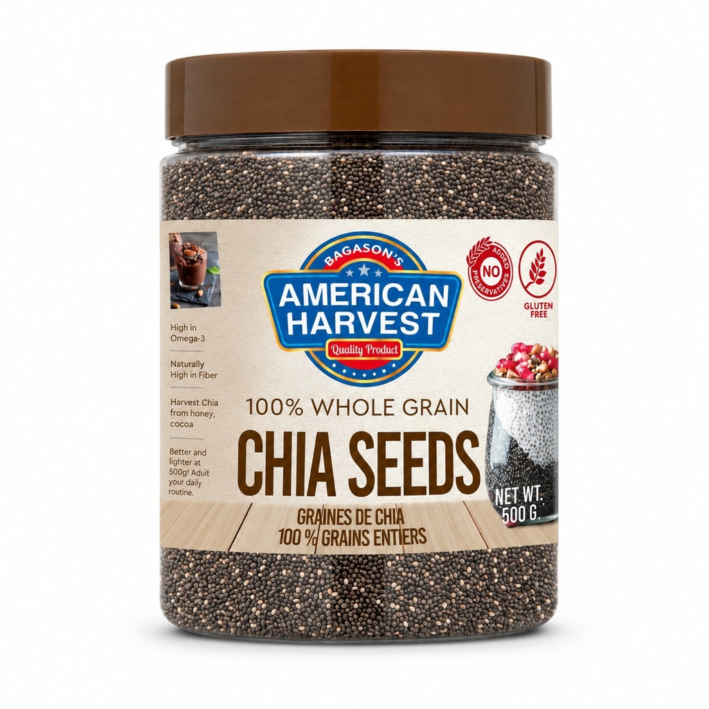 AH CHIA SEEDS (24x500g) Jar