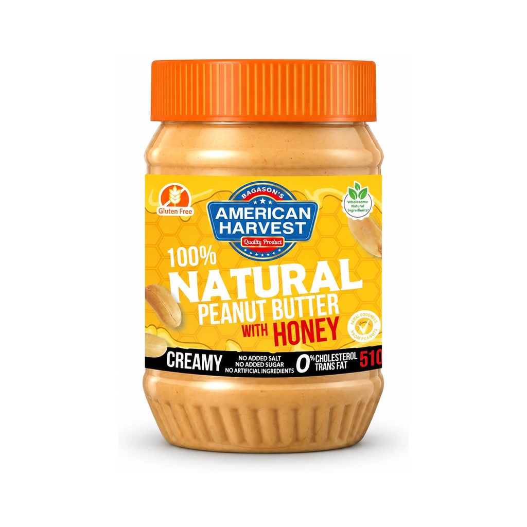 AH Peanut Butter Creamy All Natural w/Honey (12x510g)