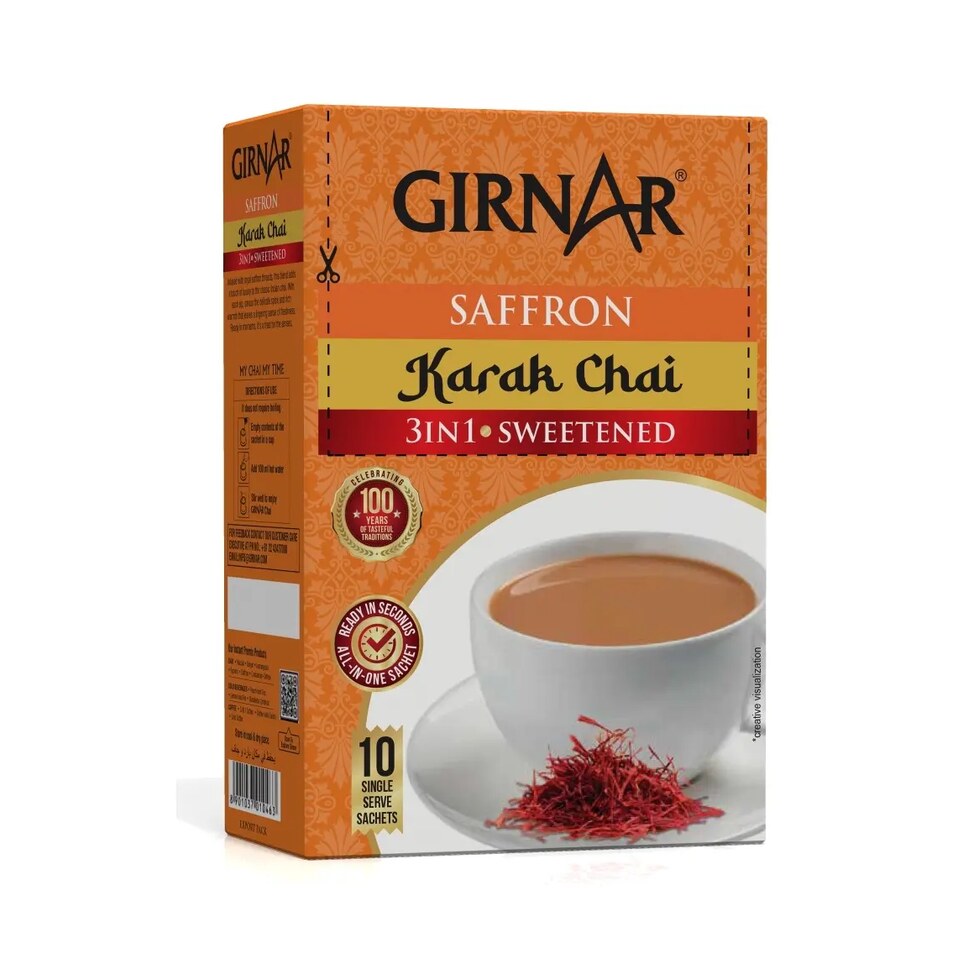 Girnar Saffron Premix 3in1 (10 Sachets)(140gx36)
