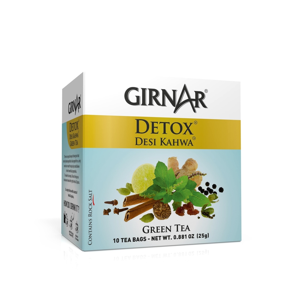 Girnar Detox Kahwa Green tea (5 TeaBags) (170x12.5g)
