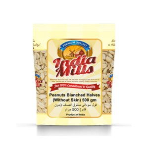 INDIA MILLS	Peanuts Blanched Halves (Without Skin) (24x500G)