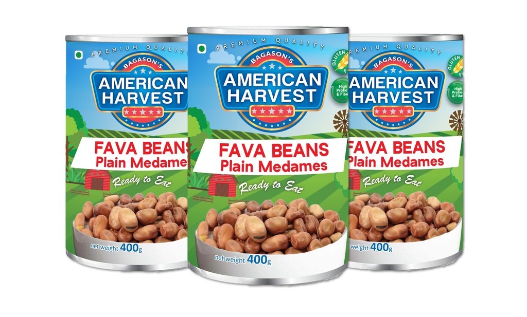 AH PROMO Fava Beans (Foul Medammas Plain)(3x400g)