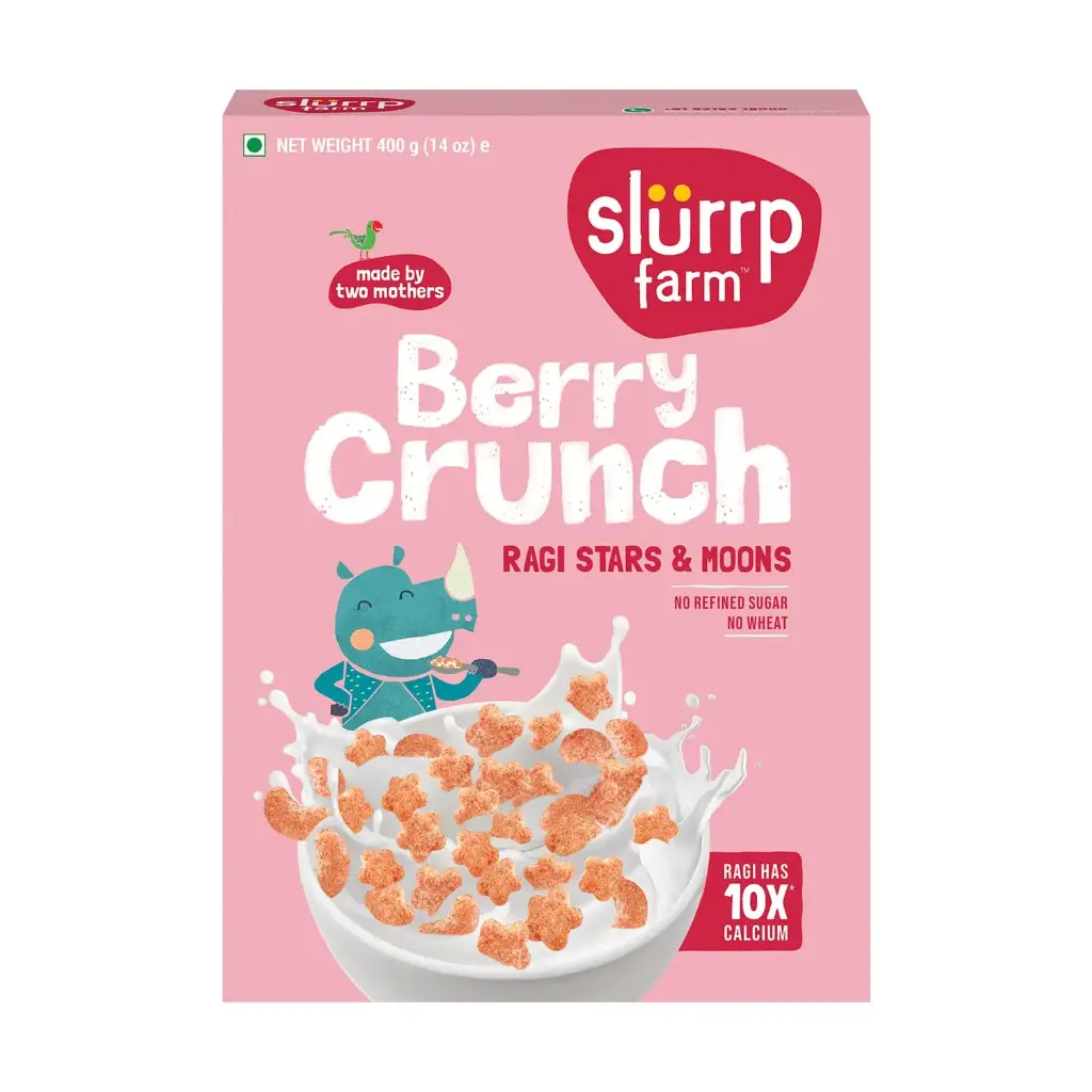 Slurrp Farms Berry Crunch - Ragi Stars and Moons (16x400 gms)