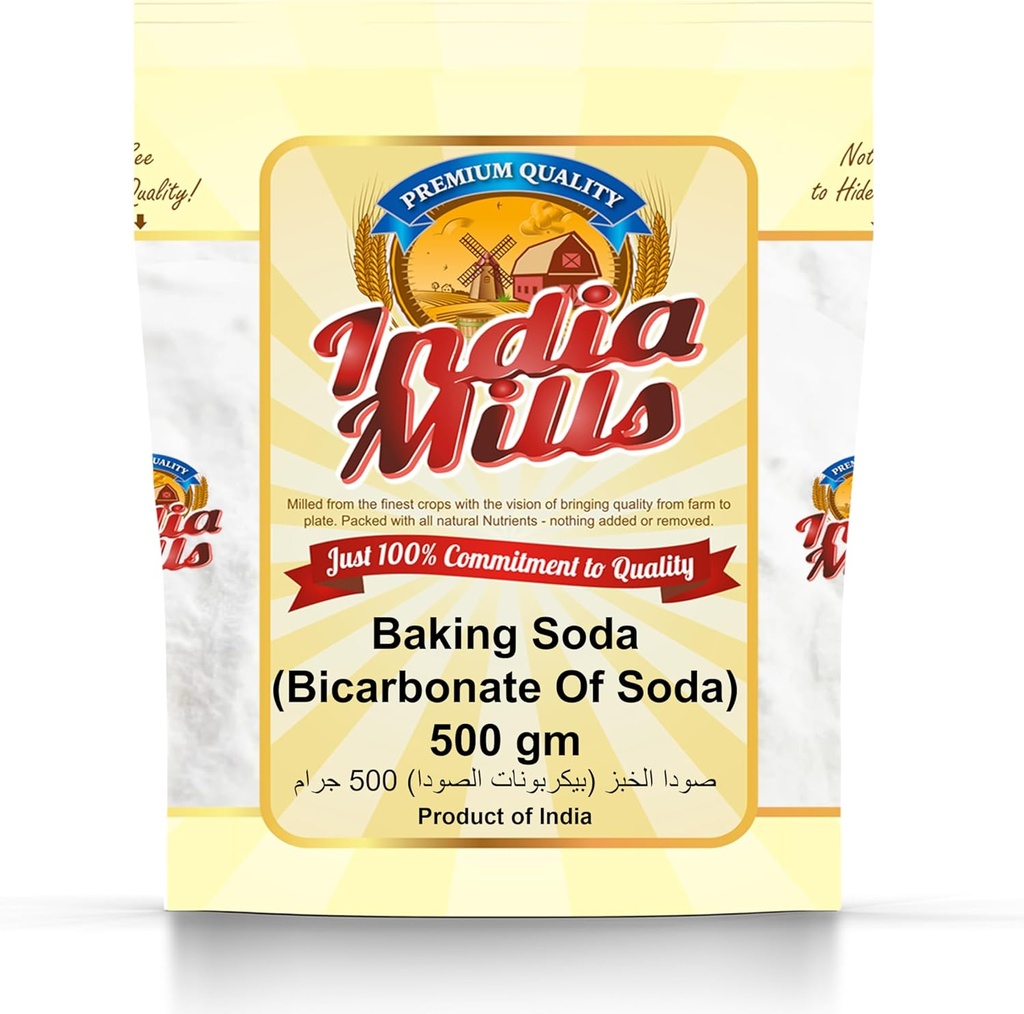 INDIA MILLS Bicarbonate of Soda/ BAKING SODA 500G
