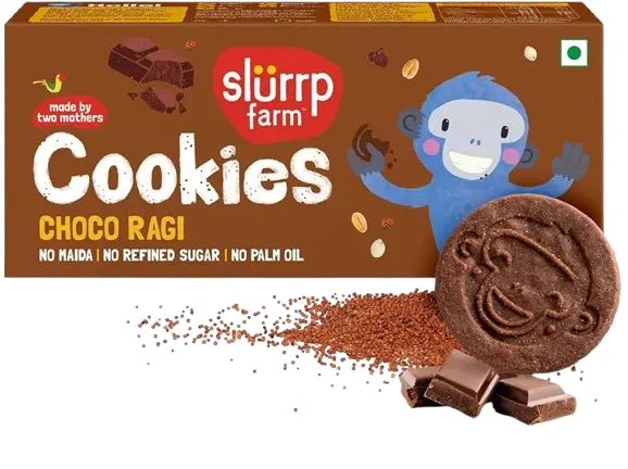 Slurrp Farm Cookies: Choco Ragi (54x80g)