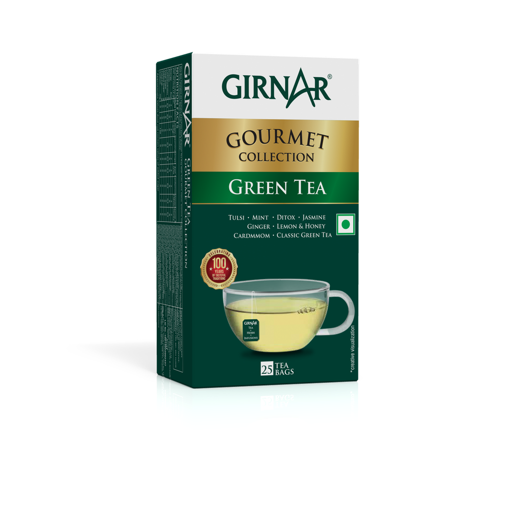 Girnar Green Tea Gourmet Collection (25 TeaBags) (12x25g)