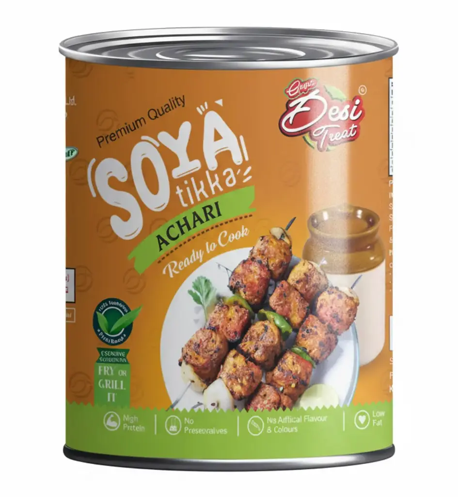 Desi Treat Soya Tikka - Achari(12x800g)