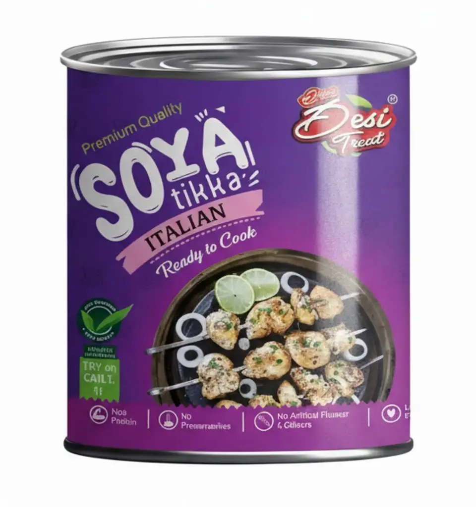 Desi Treat Soya Tikka - Italian(12x800g)