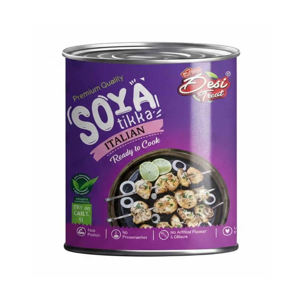 Desi Treat Soya Tikka - Italian(12x800g)