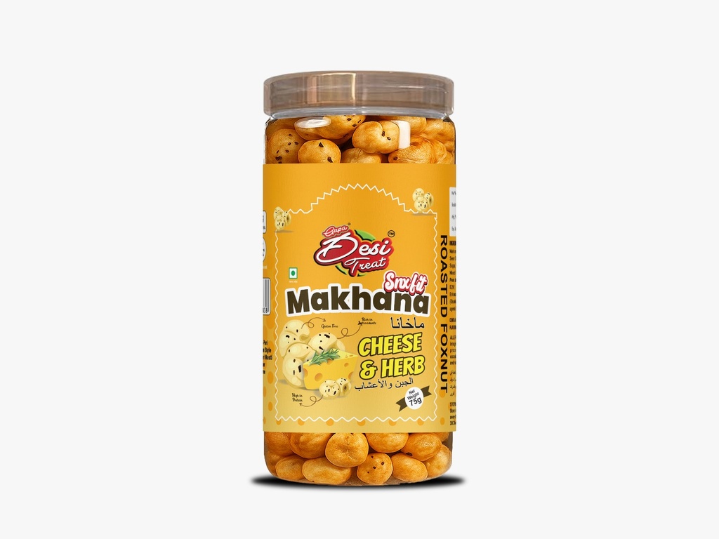 Desi Treat Cheese And Herb Makhana (20x75g)