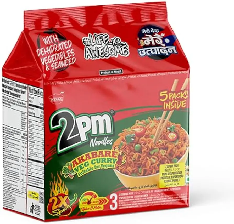 2PM Akabare Veg Noodles(4x5x100Gm)