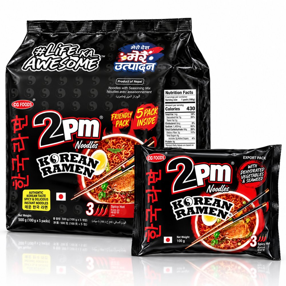 2PM Korean Ramen Noodles(4x5x100Gm)