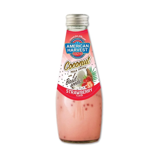[AH-7] AH Coconut Milk Strawberry With Basil Seed (24x290ml)