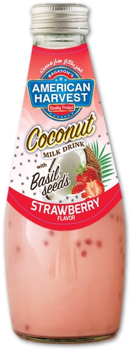 [AH-7] AH Coconut Milk Strawberry With Basil Seed (24x290ml)