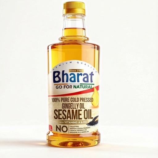 [MO-8] Bharat Sesame Oil (Gingelly)(12x1L)