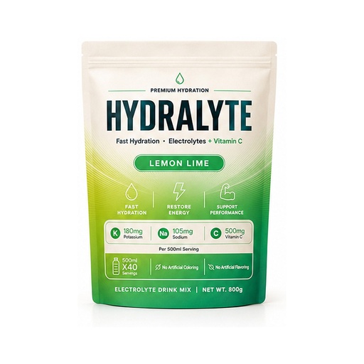 [HYD-19] Hydralyte Electrolyte Powder Lemon Flavour (10 X 800 GMS)