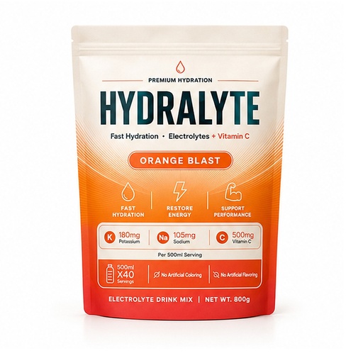 [HYD-9] Hydralyte Electrolyte Powder Orange Flavor (10x800g)