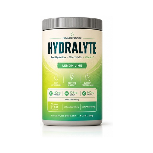 [HYD-29] Hydralyte Vitamin+Electrolyte Jar Lemon(12x200 GMS)