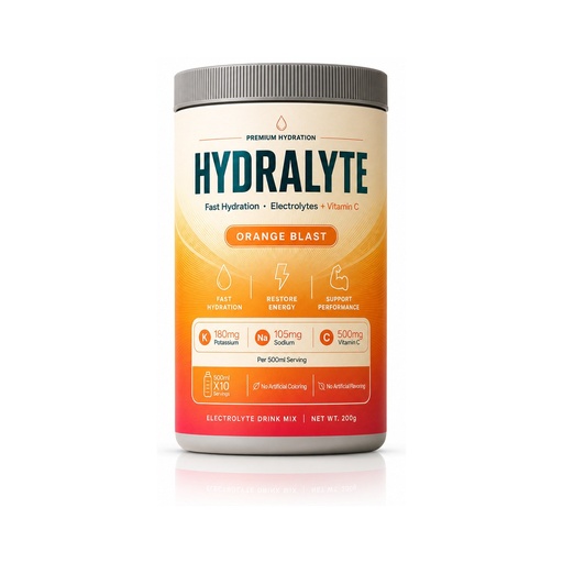 [HYD-28] Hydralyte Vitamin+Electrolyte Jar Orange(12x200 GMS)