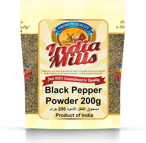 [IM-038] INDIA MILLS BLACK PEPPER POWDER (24X200GM)