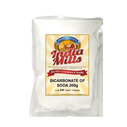 [IM-145] INDIA MILLS Bicarbonate of Soda/ BAKING SODA 200G