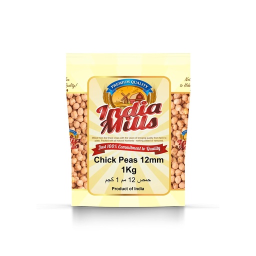 [IM-045] INDIA MILLS CHICK PEAS 12MM (12X1KG)