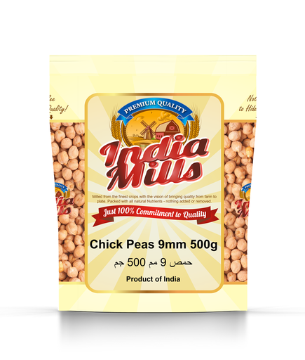 [IM-012] INDIA MILLS CHICK PEAS 9MM (20X500GM)