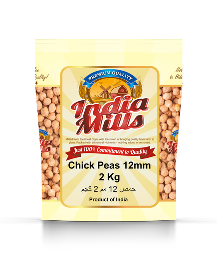 [IM-120] INDIA MILLS Chick Peas 12mm (12x2Kg)