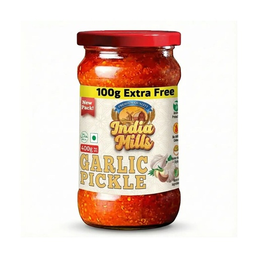 [IM-155] INDIA MILLS Garlic Pickle (12x400G)
