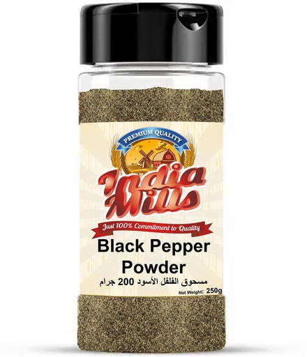 [IM-079] INDIA MILLS JAR BLACK PEPPER POWDER (24X200GM)
