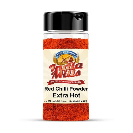 [IM-188] INDIA MILLS Jar Red Chili Powder - Extra Hot (24x250GMS)