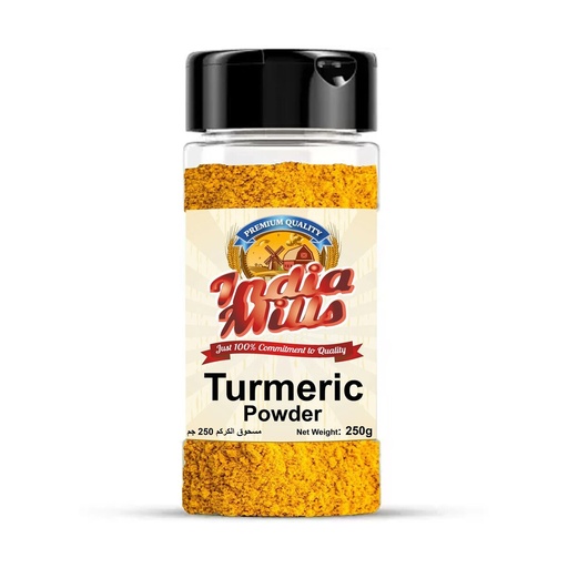 [IM-053] INDIA MILLS Jar TURMERIC Powder 24x250GMS