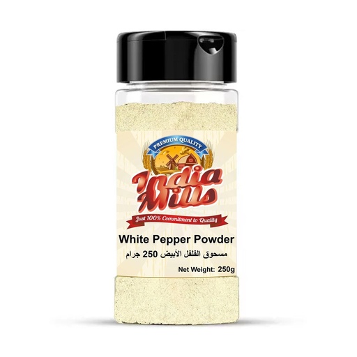 [IM-127] INDIA MILLS Jar WHITE PEPPER POWDER (24x250g)