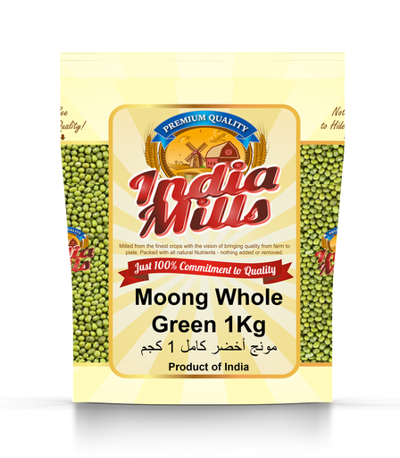 [IM-041] INDIA MILLS MOONG WHOLE GREEN (12X1KG)