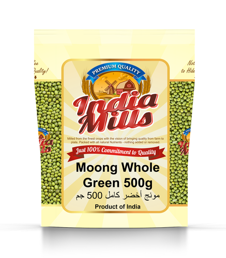 [IM-030] INDIA MILLS MOONG WHOLE GREEN (20X500GM)