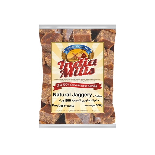 [IM-183] INDIA MILLS Natural Jaggery Cubes 500g
