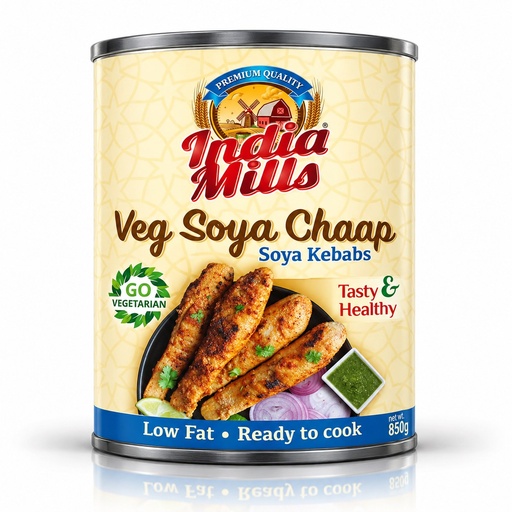 [IM-170] INDIA MILLS Soya Chaap (12x850g)