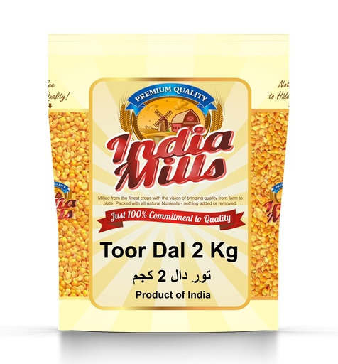 [IM-121] INDIA MILLS TOOR DAL (12x2KG)