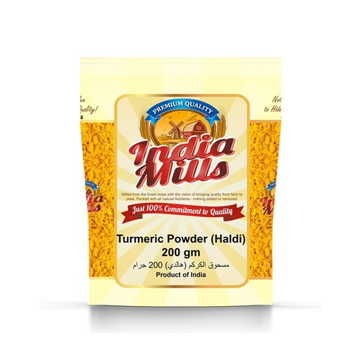 [IM-035] INDIA MILLS TURMERIC POWDER (HALDI) (24X200GM)