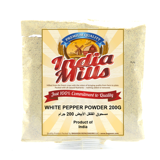 [IM-037] INDIA MILLS WHITE PEPPER POWDER (24X200GM)
