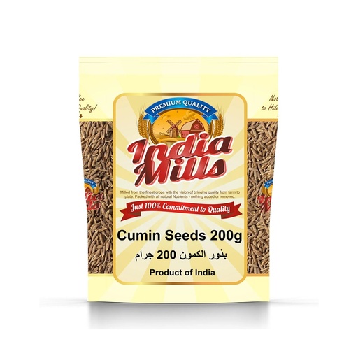 [IM-022] INDIA MILLS WHOLE CUMIN SEEDS (24X200GM)