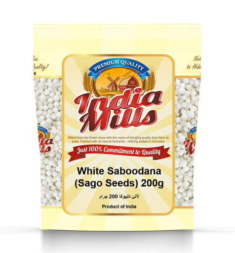 [IM-102] INDIA MILLS White Saboodana (Sago Seeds) (24x200g)
