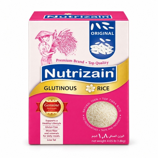 [NR-3] Nutrizain Glutinous Rice (6x4Lbs) 1.8kg
