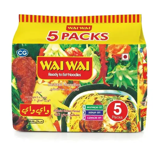 [WW-6] Wai Wai Chicken Flav. Noodles(12x5x75gm)